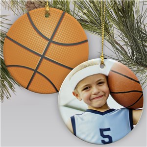 Sports Photo Ornament-Basketball | Personalized Sports Ornaments