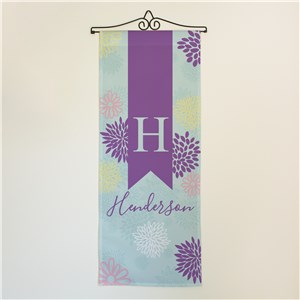 Spring Abstract Personalized Floral Wall Hanging