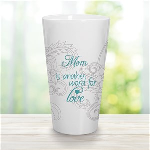 Personalized Mom Is Another Word For Love Latte Mug | Personalized Mom Cups