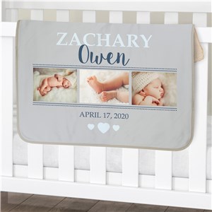 Baby Photo Sherpa Blanket | Personalized Baby Blanket