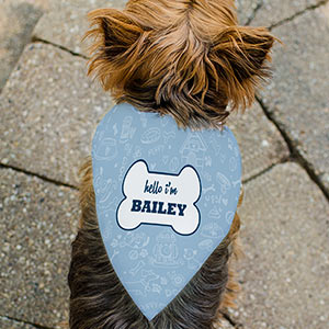 Personalized Hello Im Pet Bandana | Personalized Dog Bandanas