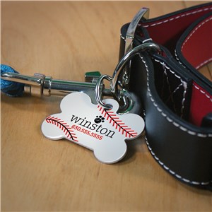 Personalized Sports Dog Bone Pet Tag | Personalized Dog Tags For Pets