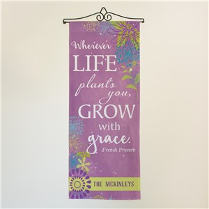 Personalized Grow With Grace Wall Hanging