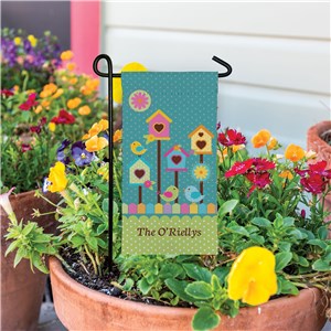 Bird House Mini Garden Flag for Spring