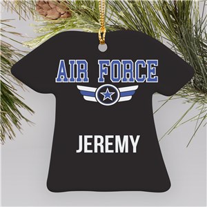 Air Force Ornament With Name | Military Christmas Ornaments