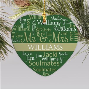 Word Art Ornament | Couple's Ornament