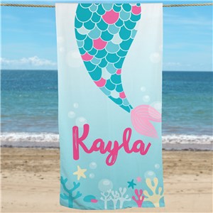 Personalized Beach Towels | Mermaid Gifts