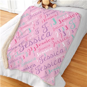 Personalized Kids Blankets | Girls Name Blankets