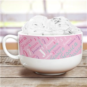 Personalized Ice Cream Bowl | Girls Name Personalized Gifts