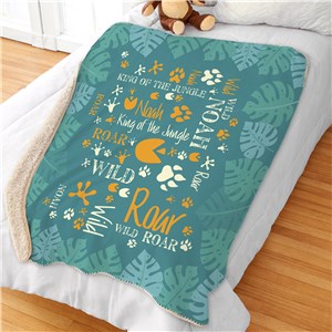 Personalized Jungle Kids Room Decor | Personalized Blankets