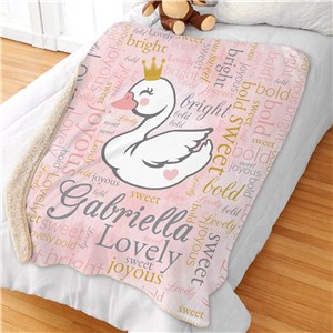 Personalized Blankets For Kids | Oversized Sherpa Blankets