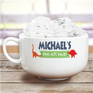 Personalized Snack Bowl | Dinosaur Kids Gifts