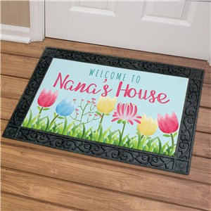 Personalized Door Mats | Flower Doormat