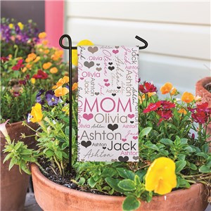 Personalized Word-Art Mini Garden Flag