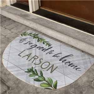 Personalized Doormats | Botanical Grey Doormat