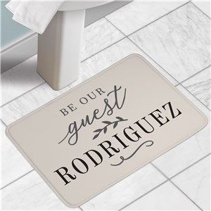 Guest Room Bathmat | Personalized Guest Bath Decor