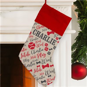 Personalized Pet Word-Art Stocking U1533184