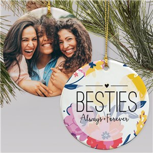 Besties Photo Ornament | Personalized Friend Ornaments