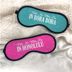 Personalized Eye Mask | Vacation Sleep Mask