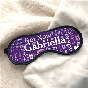 Word-Art Eye Mask | Personalized Sleep Mask