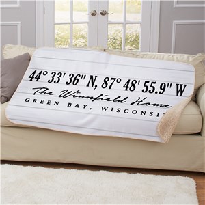 Personalized Blankets | White Barn Style Coordinates Blanket