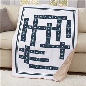 Personalized Blankets | Unique Crossword Gifts