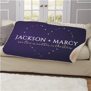 Personalized Romantic Blanket | Couples Sherpa