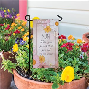 Personalized Thank You Daises Mini Garden Flag U16152129X