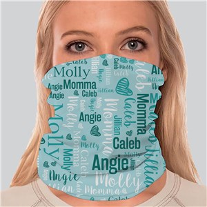 Personalized Word Art Gaiter