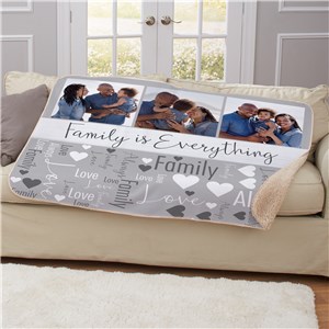 Family Is Everthing Word Art 50x60 Blanket