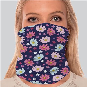 Pink and White Flowers Gaiter