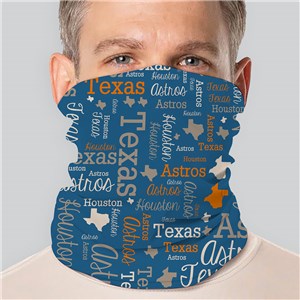 Personalized Word Art Gaiter