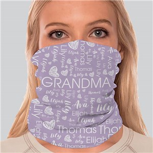 Personalized Word-Art Single Color Gaiter