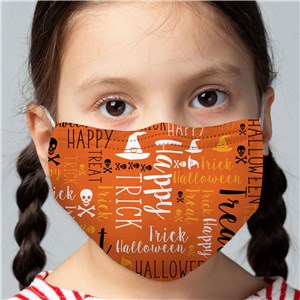 Trick or Treat Word Art Mask