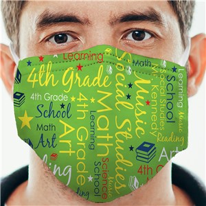 Teachers Word Art Face Mask