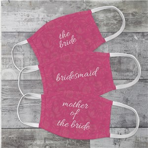 Personalized Bridal Party Face Mask