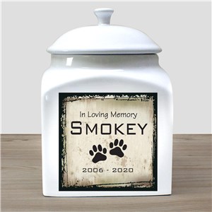 Personalized Ceramic Pet Urn | Pet Memorial Gifts