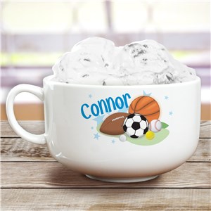 Personalized Ceramic Sports Ice Cream Bowl U362423