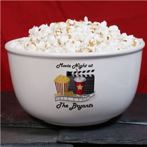 Personalized Popcorn Bowl | Personalized Movie Theatre Gifts