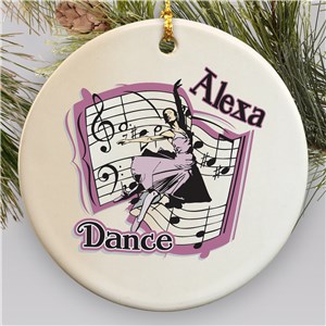 Personalized Ceramic Dance Ornament U377310