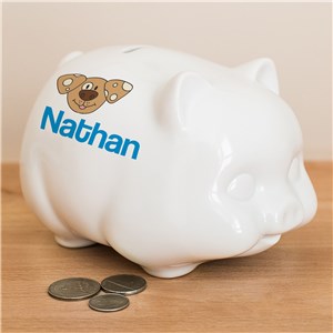 Personalized Piggy Bank | Dog Themed Kids Gifts