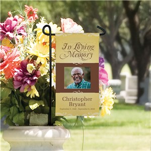 Personalized In Loving Memory Photo Flag