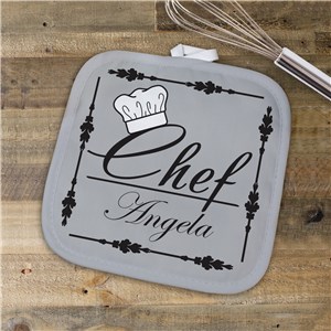 Personalized Chef Pot Holder