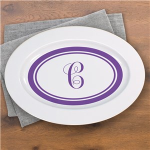 Monogrammed Ceramic Serving Platter U627717