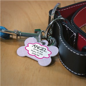 Personalized Diamonds Dog Bone Tag U664553B