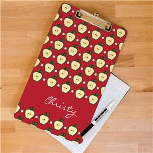 Personalized Teacher's Apple Dry Erase Clipboard | Personalized Teacher Gifts