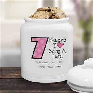 Personalized Reasons I Love Cookie Jar | Mother's Day Gifts