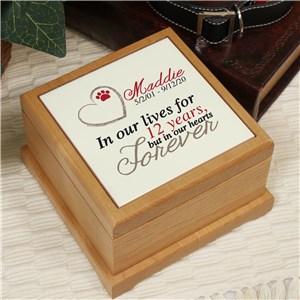 Personalized Memorial Wooden Pet Urn | Pet Memorial Gifts