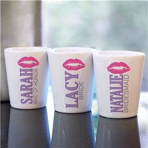 Personalized Bridal Party Shot Glass | Personalized Wedding Favors