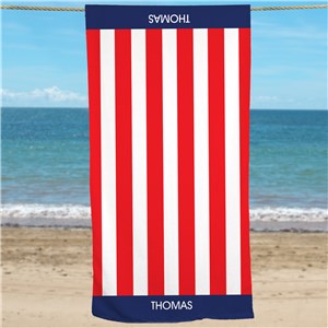 Personalized USA Pride Beach Towel U777333